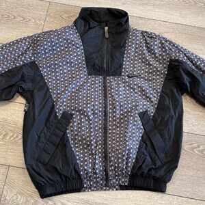 Vintage Nike Nylon Swoosh Logo Jacket Womens Large Outerwear Streetwear